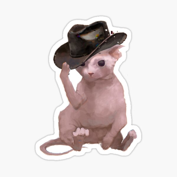 Cowboy Bingus Glossy Sticker