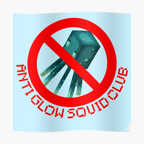 Glow Squid Posters Redbubble