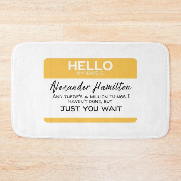 Item preview, Alexander Hamilton Name Tag designed and sold by BabyCupcakes.