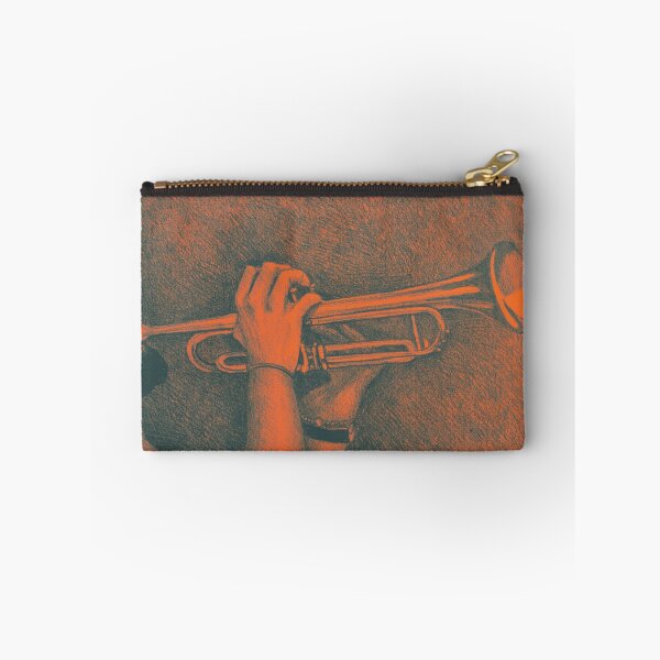 Item preview, Jazz session. Drawing of man playing the trumpet. designed and sold by oanaunciuleanu.