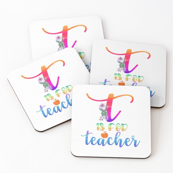 Item preview, T is for Teacher- Teacher Back to School Gifts designed and sold by younghopes.
