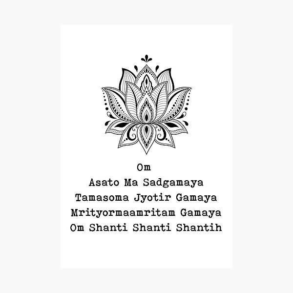 Om Asathoma Sadgamaya -Shanti Mantra -With Lyrics & Meaning -Peaceful Ma...  | Mantras, Lyrics meaning, Peace