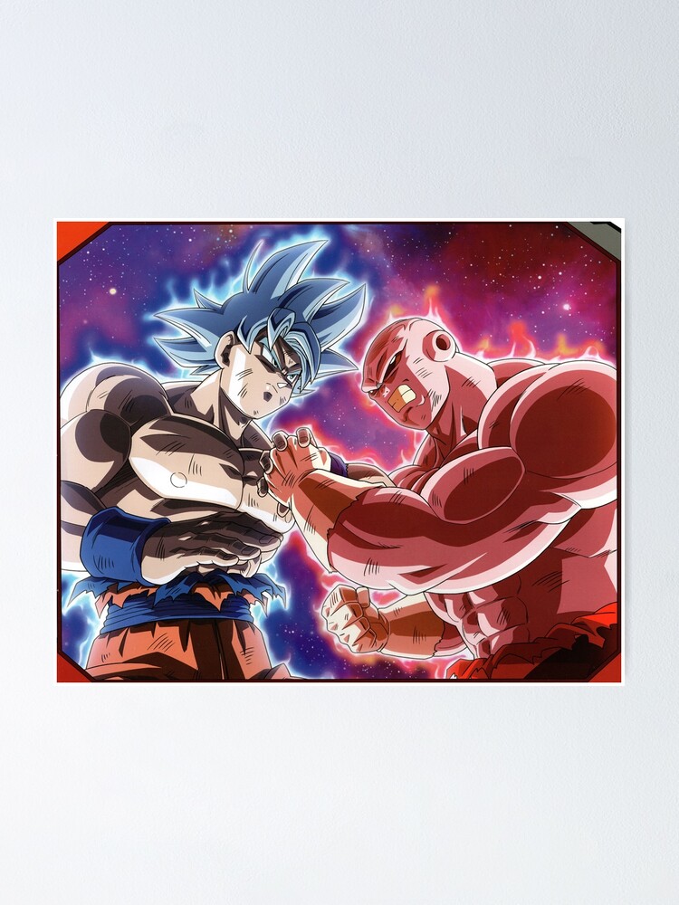 Póster «Ultra Instinct Goku vs Jiren en Dragon Ball Super» de DbzNation |  Redbubble