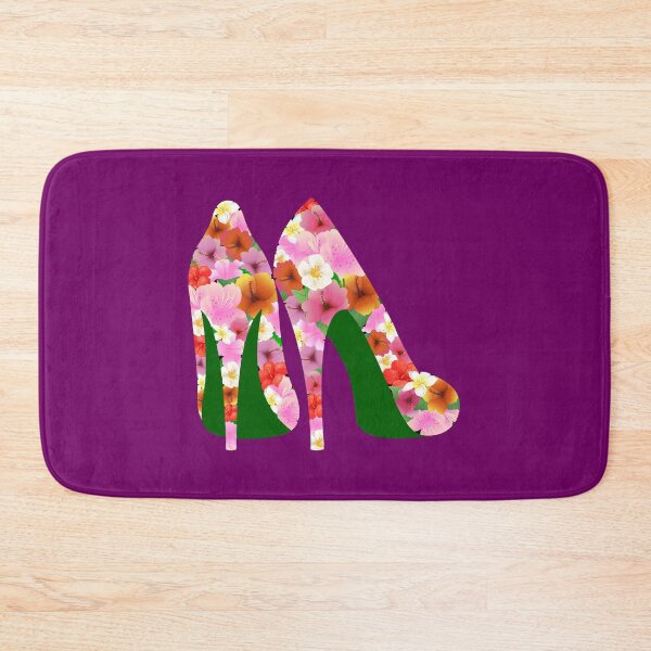 Item preview, Tropical Floral Heels Purple designed and sold by nldesigns.