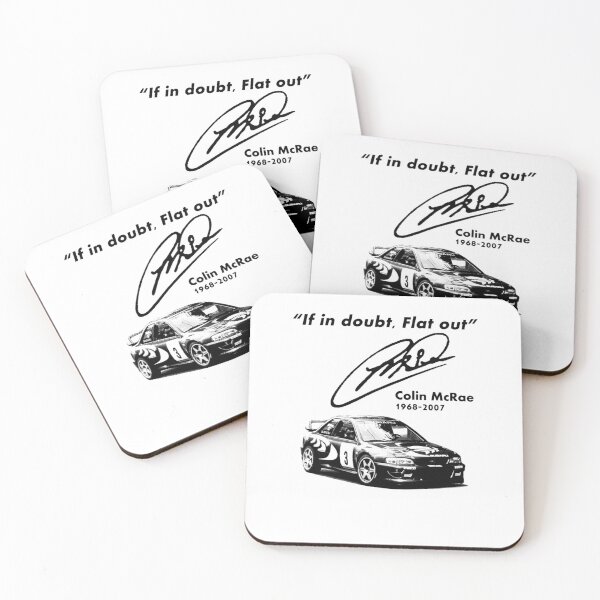 Item preview, If in Doubt Flat Out (with Subaru), design designed and sold by KirstenMartine.