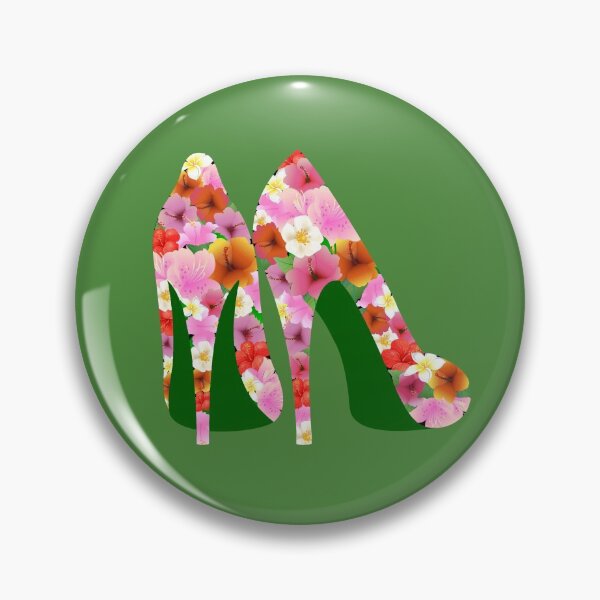 Item preview, Tropical Floral Heels Green designed and sold by nldesigns.