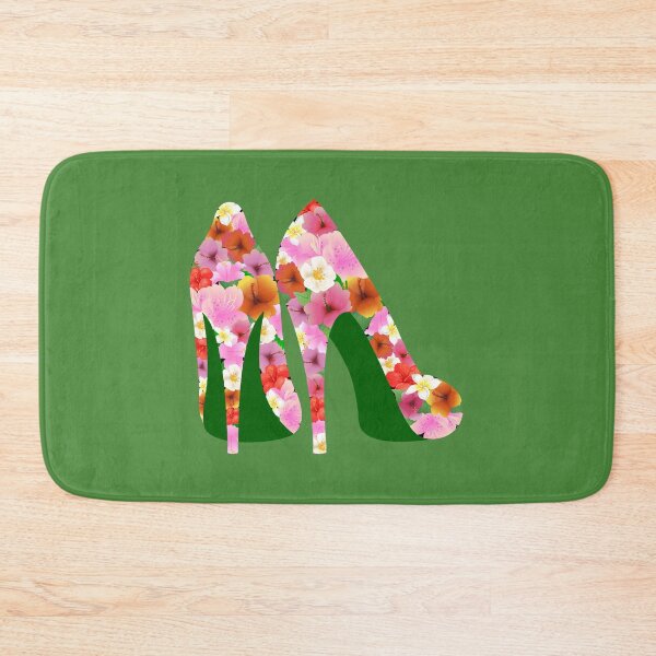 Item preview, Tropical Floral Heels Green designed and sold by nldesigns.