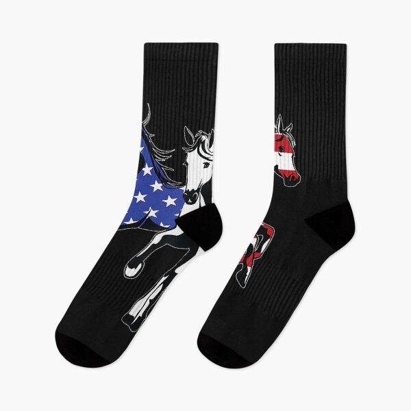 Item preview, American Flag Print Patriotic Horse Independence Day designed and sold by Vignette2323.