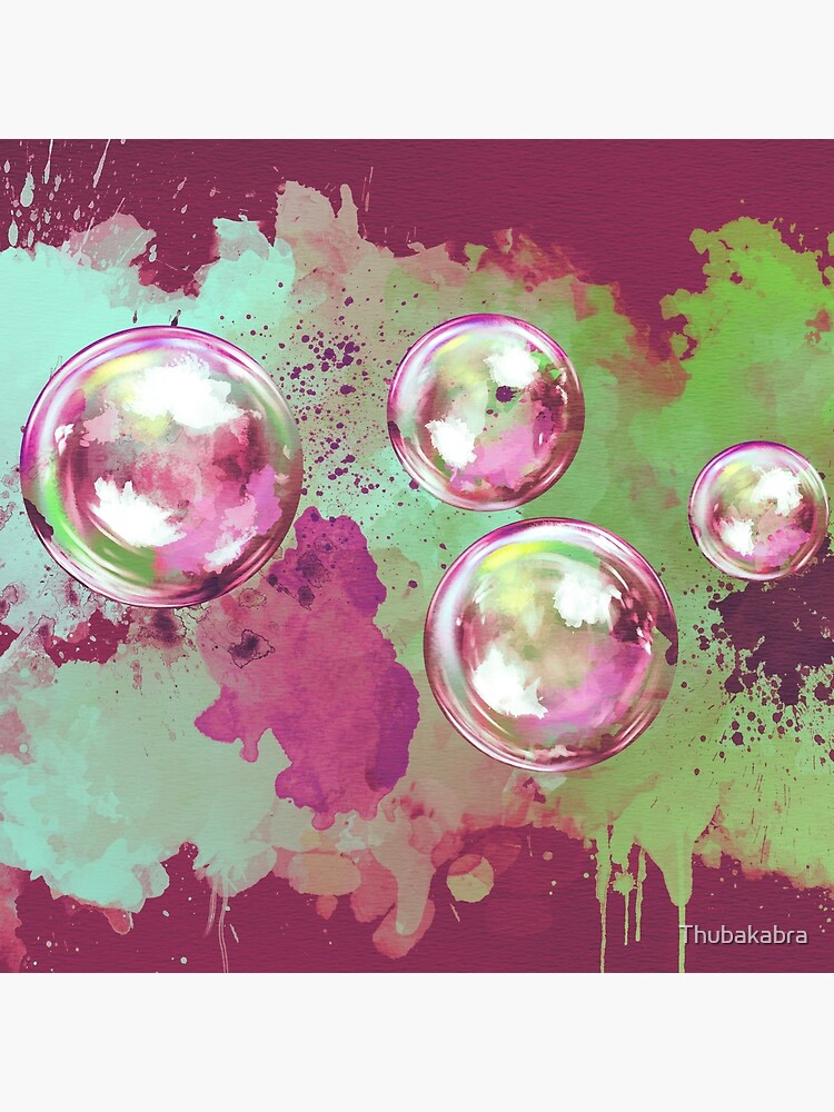 watercolor bubble art