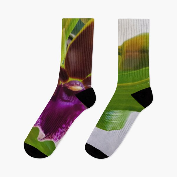 Artikelvorschau, Zygopetalum Orchidee Nahaufnahme entworfen und verkauft von kittenpink.