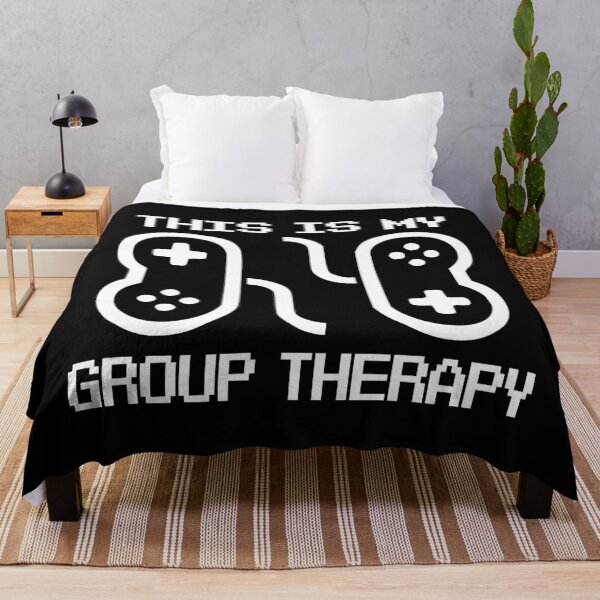 Item preview, This Is My Group Therapy (Retro / Gaming) - Light Version designed and sold by BattleMtnArmory.