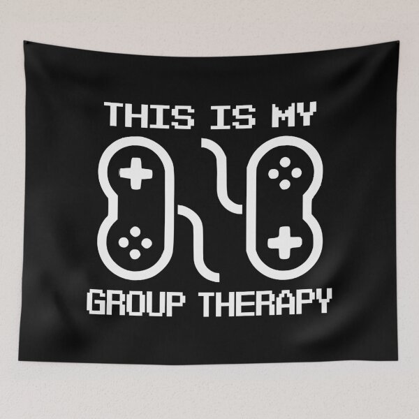 Item preview, This Is My Group Therapy (Retro / Gaming) - Light Version designed and sold by BattleMtnArmory.