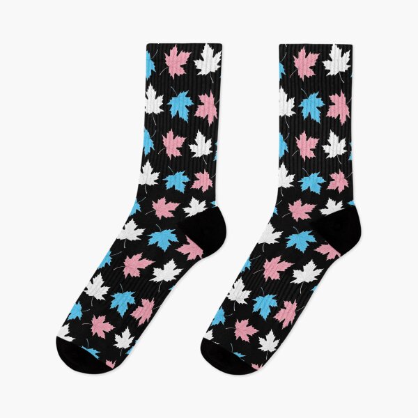 Item preview, Trans Maple Leaf Pride Gift, Transgender Colorful Tree Leaves, Transexual MTF FTM Maple Leaf art LGBT+ designed and sold by ArtsyloShop.