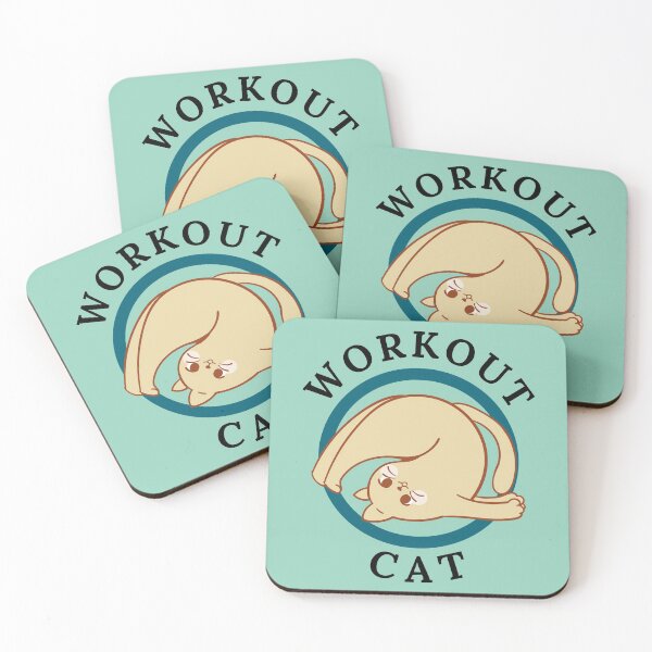 Item preview, Funny Workout Cat Positive Vibe designed and sold by unlocktrends.