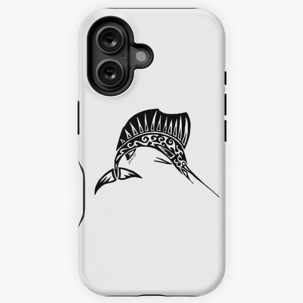 Vista previa del artículo con la obra «Diseño tribal de pez vela», diseñado y vendido por KitayamaDesigns.