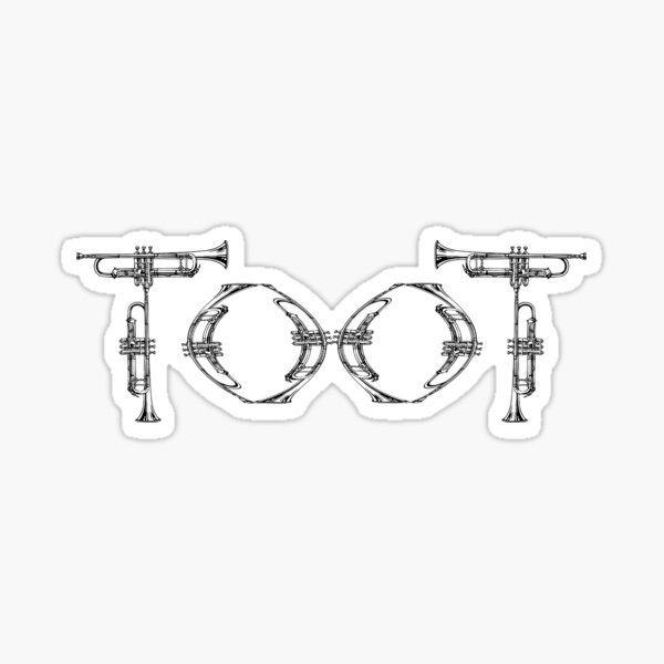 Trumpet Toot Sticker