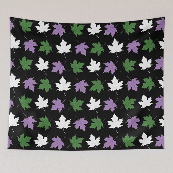 Item preview, Queer Maple Leaf Pride Gift, GenderQueer Colorful Tree Leaves, Gender Queer Maple Leaf lovers art LGBT+ designed and sold by ArtsyloShop.
