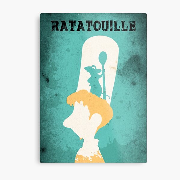 Remy & Linguini Metal Print