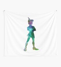 Peter Pan in Aquarell Wandbehang