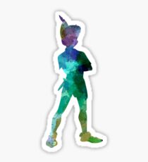 Peter Pan in Aquarell Sticker