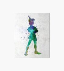 Peter Pan in watercolor Art Board