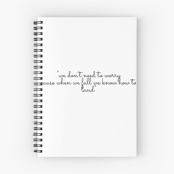 Item preview, " we don't need to worry cause when we fall we know how to land" ,Permission to dance by BTS  designed and sold by ArtClicks.