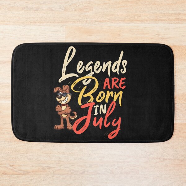 Item preview, Legends are Born in July With Cute Dog, Legends are Born in July Design, Birthday Gift designed and sold by graphic-genie.