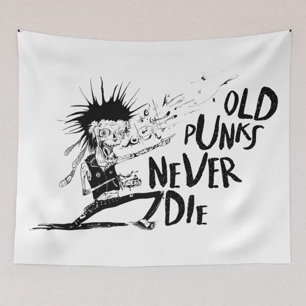 Item preview, Old Punks Never Die designed and sold by LarrysDesigns.