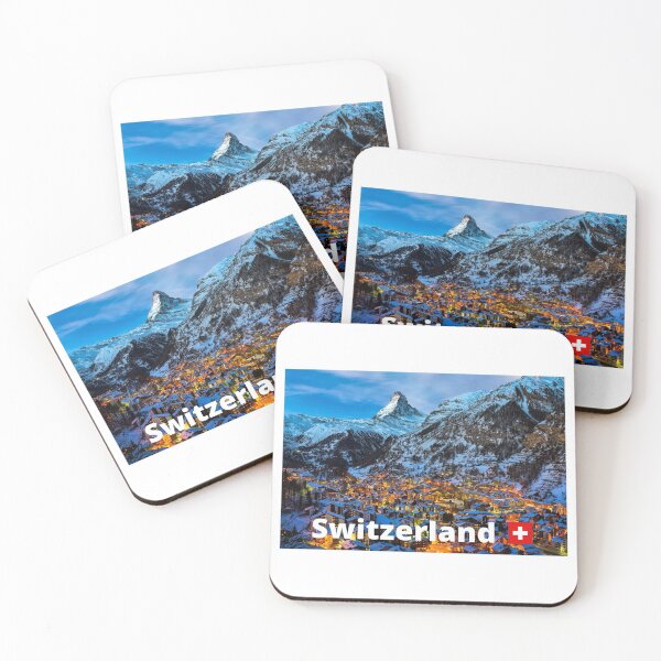 Item preview, Swiss Nature Photo Of Zermatt, The Matterhorn And Mountains By Night. designed and sold by Fiftyandfab.