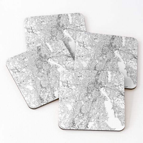 Item preview, Providence White Map designed and sold by multiplicitymap.