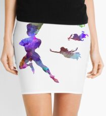 Peter Pan in watercolor Mini Skirt
