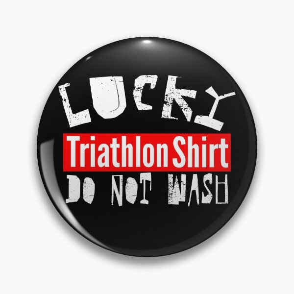 Item preview, Lucky Retro Triathlon Shirt Do Not Wash Really designed and sold by Sonatablue.