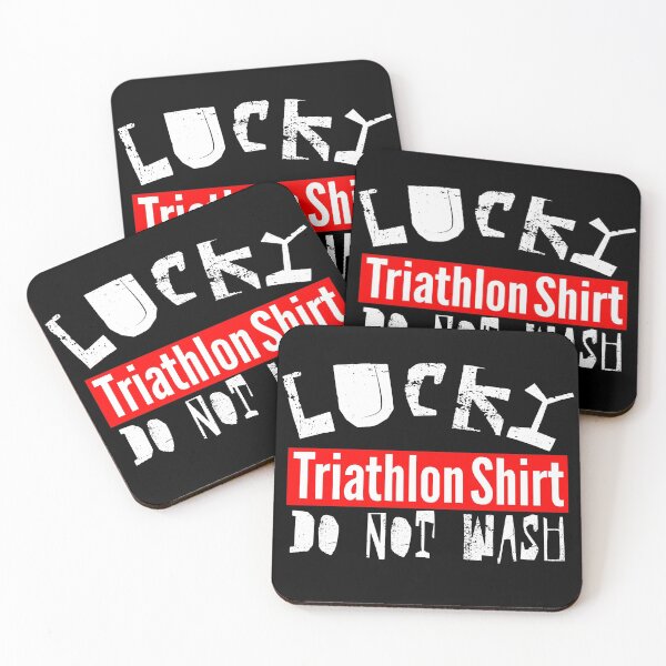 Item preview, Lucky Retro Triathlon Shirt Do Not Wash Really designed and sold by Sonatablue.