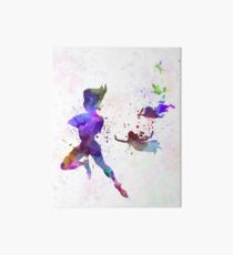 Peter Pan in watercolor Art Board