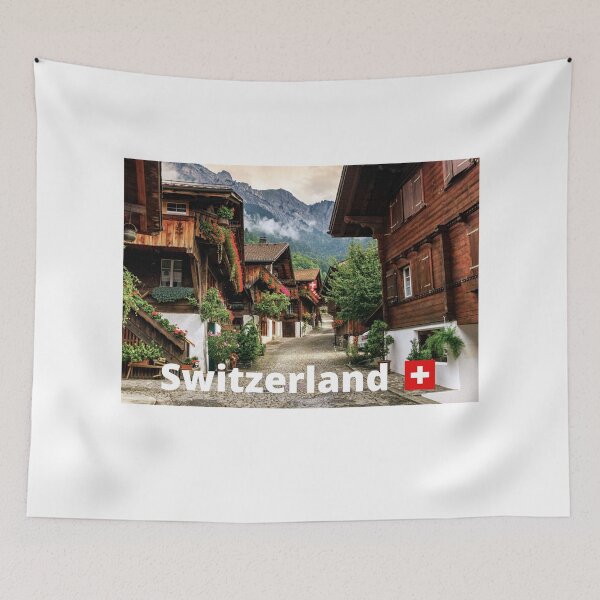 Item preview,  Swiss Nature Photo Of Typical Wooden Chalet. designed and sold by Fiftyandfab.