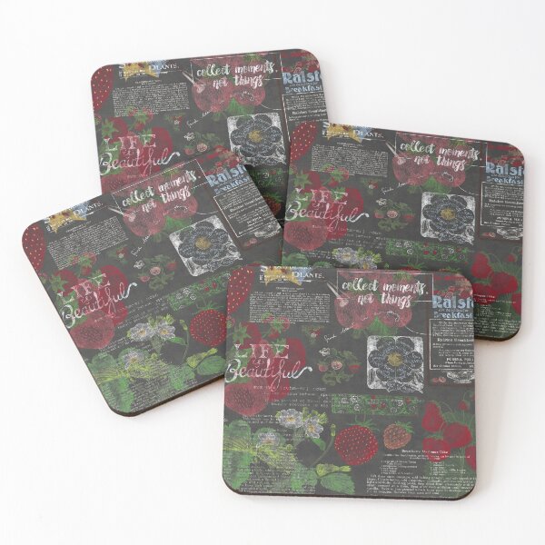 Item preview, Strawberries Chalkboard Collage designed and sold by DigitalEffects.