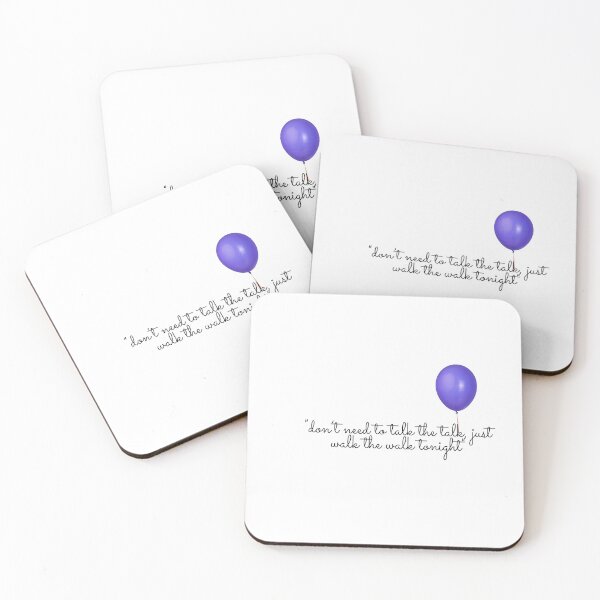 Item preview, "don't need to talk the talk, just walk the night tonight", Permission to dance by BTS designed and sold by ArtClicks.