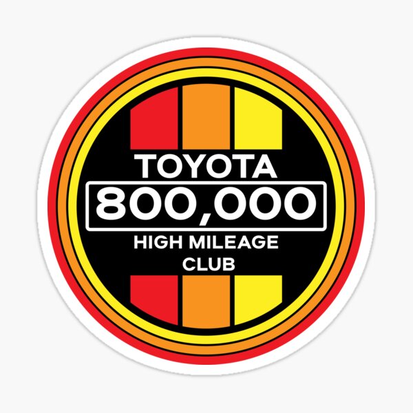 Item preview, Toyota 800,000 High Mileage Club designed and sold by knibbzy.
