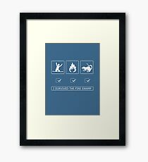 I survived the fire swamp Framed Print
