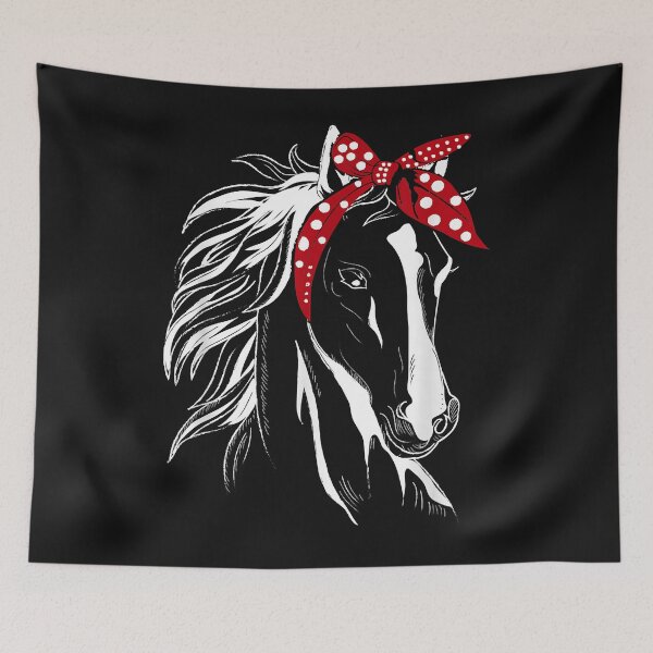 Item preview, Horse Bandana for Horseback Riding Horse Lover designed and sold by Vignette2323.