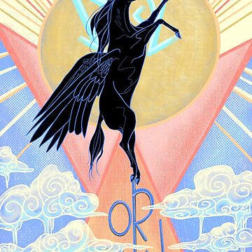 Artwork thumbnail, Rise or Fall Pegasus Art Nouveau Art Deco Poster by tinaschofield