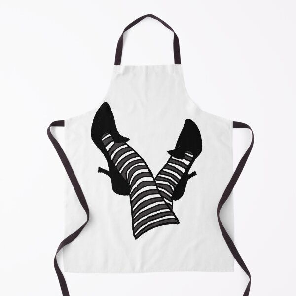 Item preview, Black and white stockings and black high heels designed and sold by Antiheroes-r-us.