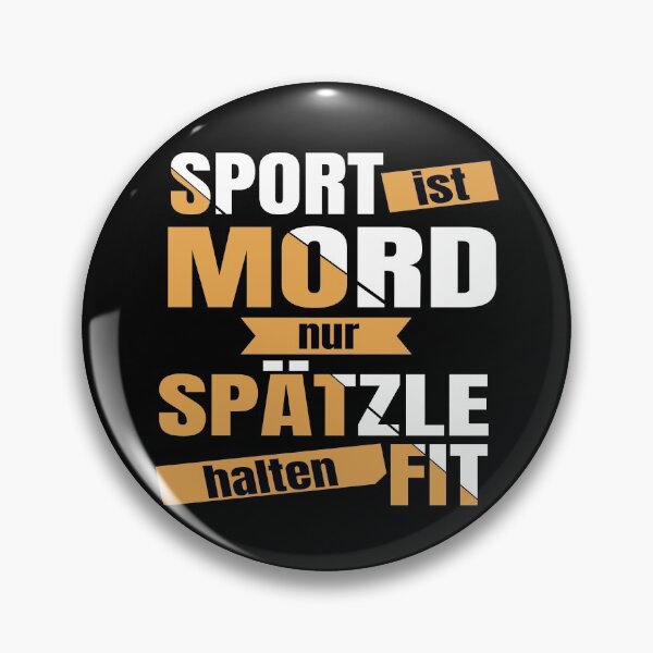Item preview, Sport Is Murder - Spaetzle Keep Fit - Swabia designed and sold by Schwaben Designs.