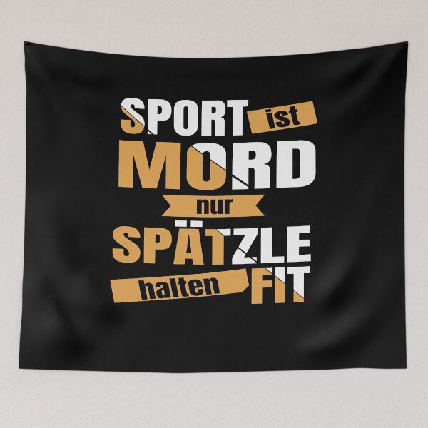 Item preview, Sport Is Murder - Spaetzle Keep Fit - Swabia designed and sold by Schwaben Designs.