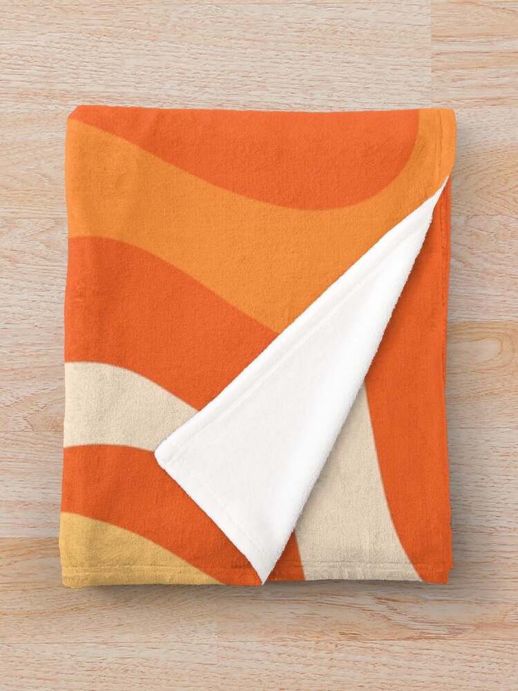 Bright orange throw blanket hot sale