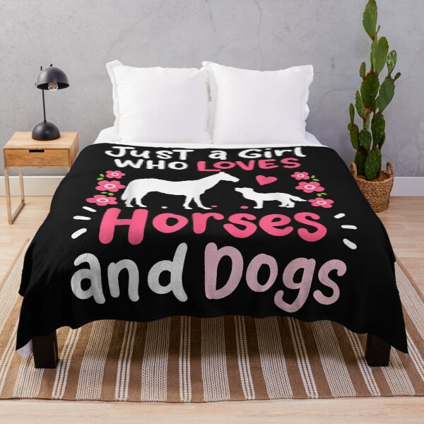 Item preview, Horse Just a Girl Who Loves Horses and Dogs Funny Gift designed and sold by Vignette2323.