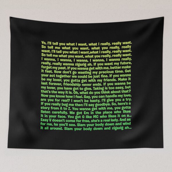 Item preview, Wannabe - Spice Girls (lyrics) v.3 designed and sold by x1brett.
