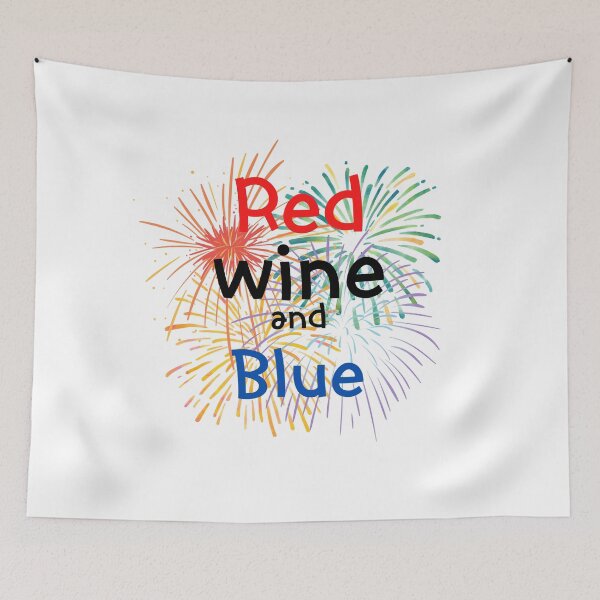 Item preview, Red wine and blue designed and sold by emptysky1201.