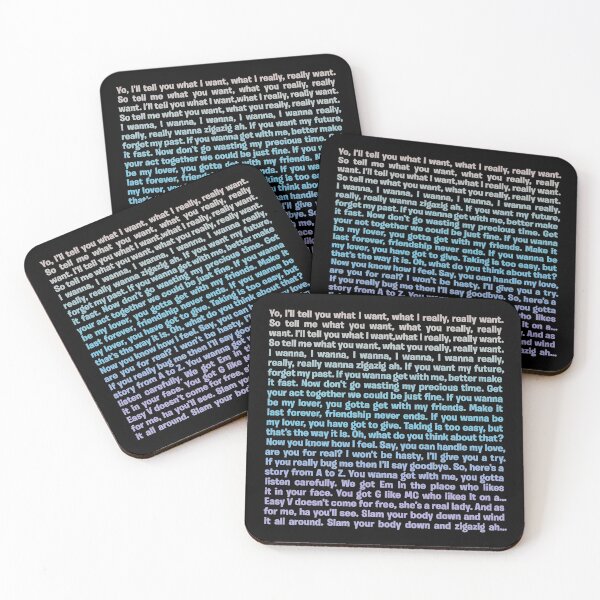 Item preview, Wannabe - Spice Girls (lyrics) v.4 designed and sold by x1brett.