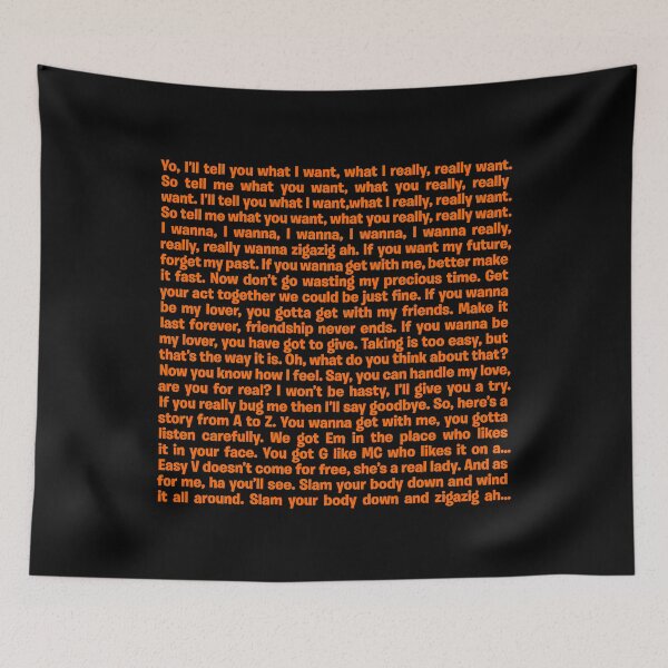 Item preview, Wannabe - Spice Girls (lyrics) v.5 designed and sold by x1brett.